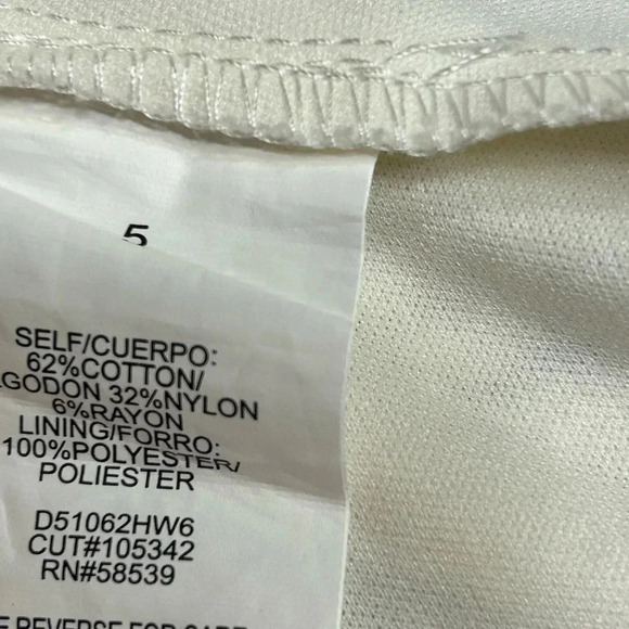 Vtg,lace all over,lined ,fit&Flare dress,size  5.feminine, Y2K,ivory,SPEECHLESS - Picture 12 of 13